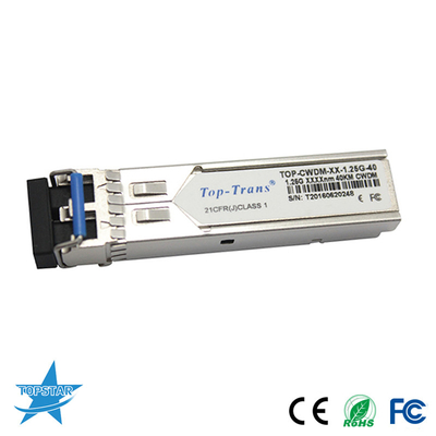 فرستنده و گیرنده نوری Toptrans CWDM SFP SMF SFP 1.25G 1310nm 40km