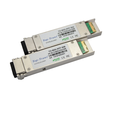 ماژول 20Km 10G SFP 1270nm 1330nm 10GBASE-BX XFP MSA RoHS