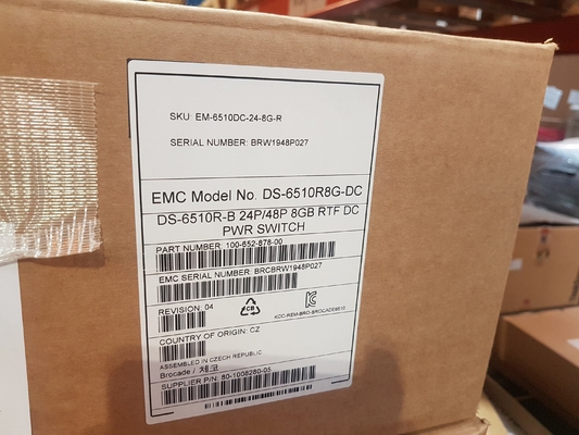 EMC DS6510B 24 پورت فعال 8 گیگابایتی Brocade SAN Switch EM-6510-24-8G-R