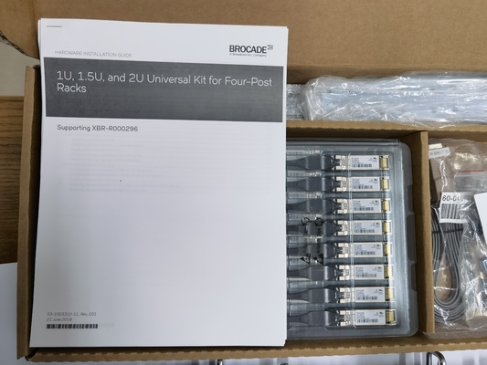 32 گیگابیت بر ثانیه G620 Brocade SAN Switch 48 پورت فیبر کانال سوئیچ رک قابل نصب
