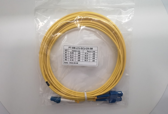 کابل فیبر 5 متری UPC به SC UPC Duplex Patch OS2 Single Mode