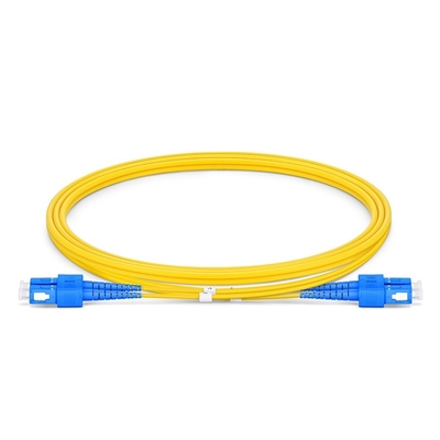 10 متر SC UPC به SC UPC Patch Cord Duplex 3.0mm OFNR 9/125 Single Mode