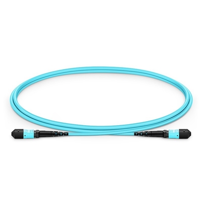 کابل تنه فیبر نوری Aqua 1m MPO MPO نوع OFNP OM3 Multimode