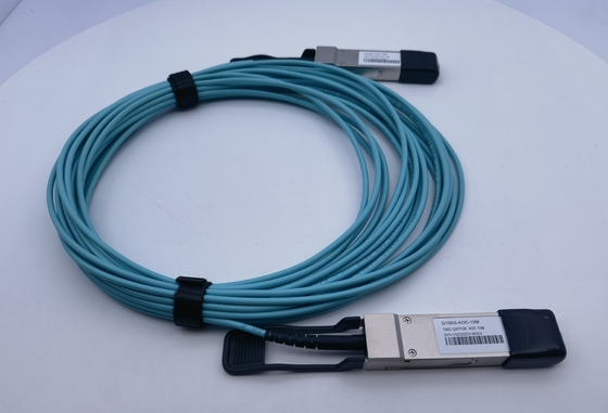 کابل وصله فیبر 100G QSFP28 AOC 10M AOC-Q-Q-100G-10M Arista سازگار