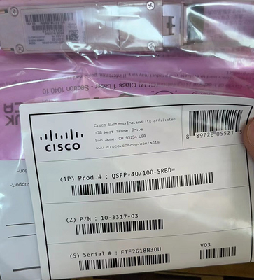 Cisco QSFP-40 QSFP28 Optical Transceiver 10-3317-01 40GBASE And 100G SR BiDi