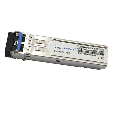 1.25G DWDM SFP رسیور نوری 120 کیلومتر راه حل شبکه اتلاف کم توان