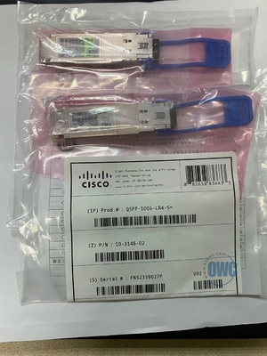 ماژول 1310 نانومتری 100G QSFP28، Cisco QSFP-100G-LR4-S 10-3146-01