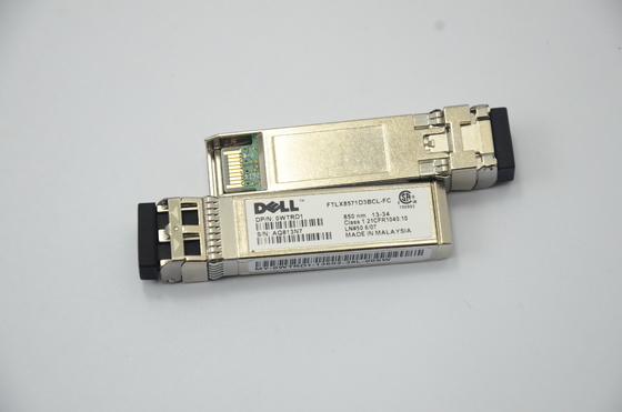 ماژول فرستنده و گیرنده نوری SFP+ 10Gb/S 850 نانومتری Dell FTLX8571D3BCL-FC