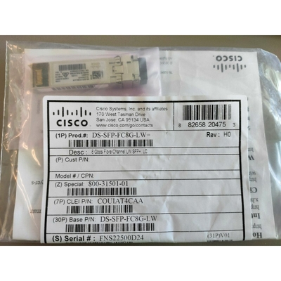 سیسکو 8 گیگابیت بر ثانیه کانال فیبر DS-SFP-FC8G-LW ماژول های اپتیک طول موج بلند SFP+