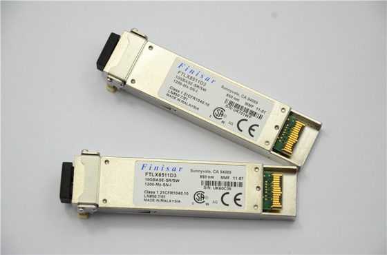 فرستنده نوری Finisar FTLX8511D3 850 نانومتری XFP برای اترنت 10GBASE-SR / SW 10G