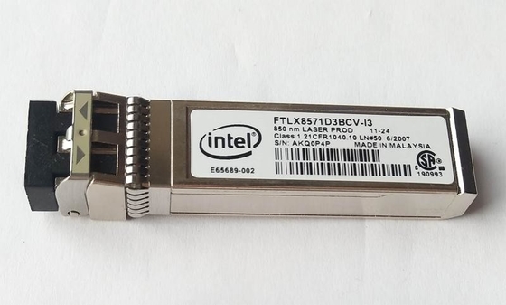 ماژول فرستنده و گیرنده نوری InteI FTLX8571D3BCV-I3 10GBASE-SR 850 نانومتری SFP+