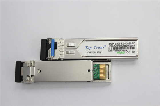 Cisco GLC-BX-20U 1.25G BIDI SFP 1310nm 1550nm 20km فرستنده گیرنده SMF Simplex LC