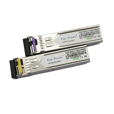 فرستنده گیرنده سیسکو GLC-BX80-UA 1.25G BIDI SFP 1490nm 1550nm 80km SMF Simplex LC