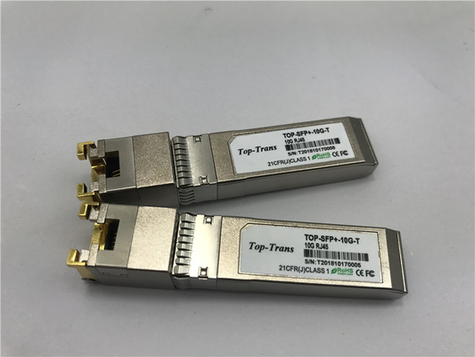 گیرنده ملانوکس MFM1T02A-T 10GBASE-T سازگار با 10G مس RJ45 SFP+