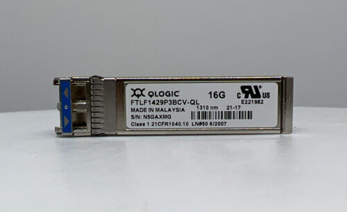 ماژول فرستنده و گیرنده نوری 1310 نانومتری 16 گیگابایتی LR SFP+ 10 کیلومتری Qlogic FTLF1429P3BCV-QL