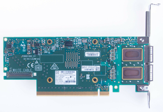 NIC آداپتور PCIe Mellanox MCX653106A-ECAT HPE P24249-001 InfiniBand HDR 100GbE QSFP56