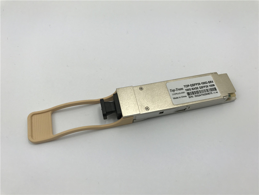 فرستنده نوری MMF MPO-12 MMF موازی 850 نانومتری 100 متری سازگار با آریستا QSFP-100G-SR4