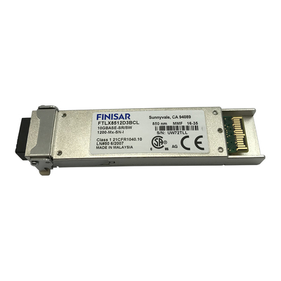 ماژول فرستنده گیرنده نوری Finisar FTLX8512D3BCL 300m 10Gb/S 850nm چند حالته Datacom XFP