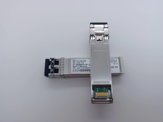 بروکد 57-0000075-01 XBR-000180 گیرنده نوری 10G-SR MMF SFP+ - LC 300m 850nm ماژول DDM