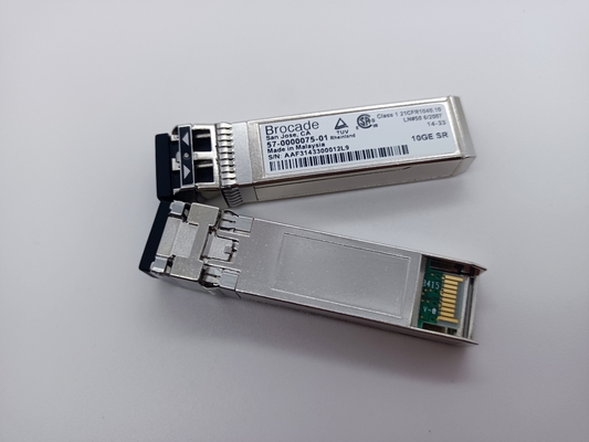 بروکد 57-0000075-01 XBR-000180 گیرنده نوری 10G-SR MMF SFP+ - LC 300m 850nm ماژول DDM