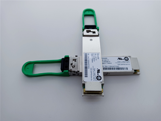 بروکد 57-1000480-01 XBR-000285 128G QSFP28 2km 1310nm SMF ماژول گیرنده با کانکتور LC