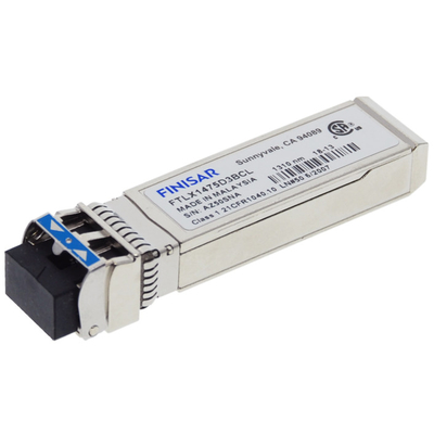 Finisar اصلی FTLX1475D3BCL-FC مطابق با RoHS-6 10Gb/S 10km 1310nm SMF Datacom SFP+ Transceiver