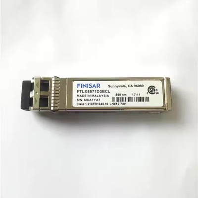 Finisar FTLX8571D3BCL 10Gb/s 850nm Multimode Datacom SFP+ گیرنده نوری برای 10G اترنت MPO POE 4G سازگار SM