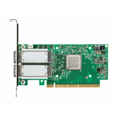 Mellanox ConnectX-6 25GbE Dual-Port SFP28 PCIe 4.0 X 8 کارت آداپتور شبکه جدید با رابط بلند برکت اترنت PCIe4.0