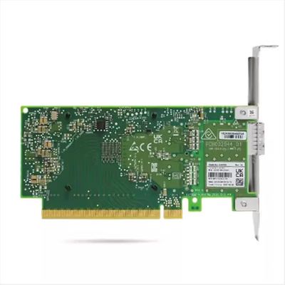 آداپتور فیبر نوری ConnectX-5 MCX515A-CCUT QSFP28 Mellanox تک پورت برای اترنت 4G براکت بلند