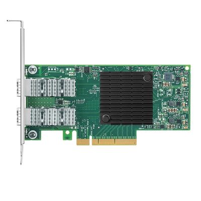 Mellanox MCX653106A-HDAT 40G Dual-Port QSFP56 Fiber Optic Adapter Card برای اترنت 40G با گارانتی یک ساله