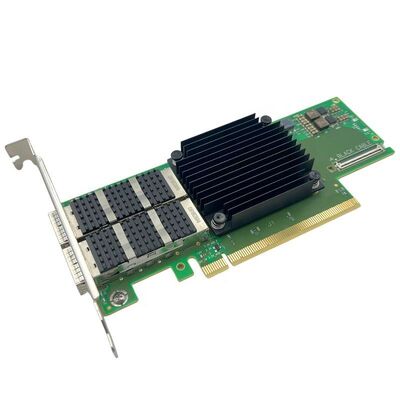 NVIDIA ConnectX-6 Series Ethernet Adapter MCX653106A-EFAT PCIe4.0 X16 پورت داخلی دوگانه 100Gb / s QSFP56 سرور استاک