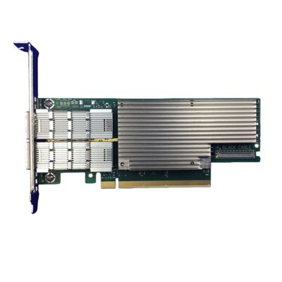 NVIDIA Connect-6 سری VPI MCX654106A-HCAT کارت رابط شبکه ایثانت PCIe 3.0x16 دو پورت 200Gb / s سرور QSFP56