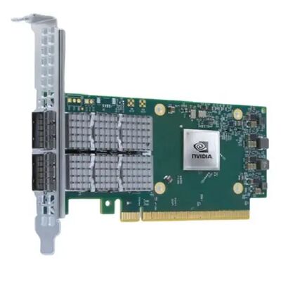 NVIDIA Connect-6 سری VPI MCX654106A-HCAT کارت رابط شبکه ایثانت PCIe 3.0x16 دو پورت 200Gb / s سرور QSFP56