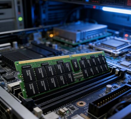 سامسونگ M321R8GA0PB0-CWMXJ 64GB DDR5 5600MHz PC5-44800 2Rx4 ECC ثبت شده RDIMM 1.1V حافظه سرور رم