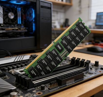 سامسونگ M321R8GA0PB0-CWMXJ 64GB DDR5 5600MHz PC5-44800 2Rx4 ECC ثبت شده RDIMM 1.1V حافظه سرور رم