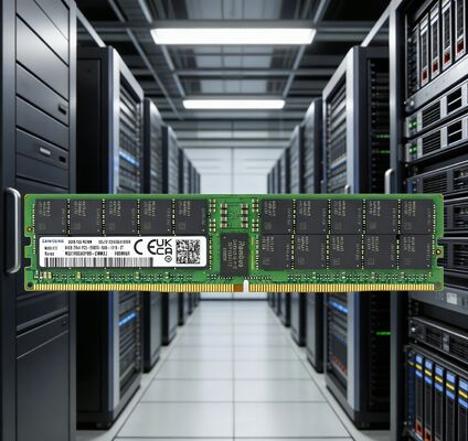 حافظه سرور سامسونگ M321R8GA0PB0-CWMCJ با ظرفیت 64 گیگابایت DDR5 با سرعت 5600MT/s (PC5-44800) ECC RDIMM 2Rx4 با ولتاژ 1.1 ولت