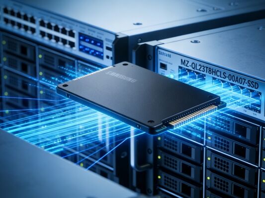 اصلی سامسونگ 3.84TB U.2 SSD MZQL23T8HCLS-00A07 PCIe 4.0 NVMe TLC SSD شرکت برای ذخیره سازی ابری سرور