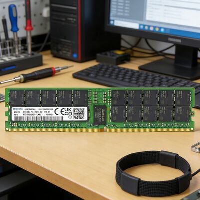 سامسونگ اصلی M321R8GA0PB0-CWMCJ 64GB DDR5 ECC RDIMM 288-Pin برای سرور شرکت