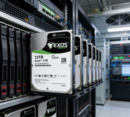 سیگیت ST12000NM000J Exos X18 12TB SATA3 7200RPM 256MB Enterprise Server هارد دیسک