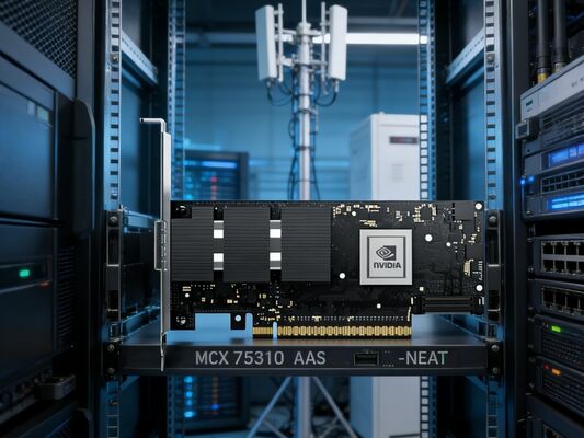آداپتور 400 گیگابایت NDR VPI MCX75310AAS-NEAT ConnectX-7 OSFP تک برای خوشه مرکز داده های هوش مصنوعی HPC