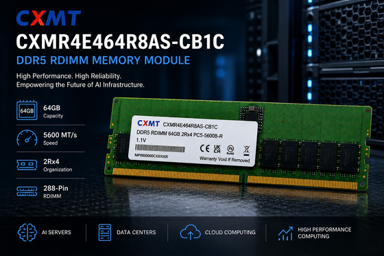 Original CXMT CXMR4E464R8AS-CB1C 64GB DDR5 5600MT/s ECC Registered Server RAM for Enterprise
