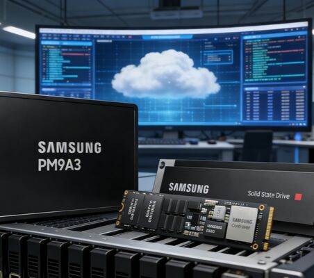 MZQL23T8HCLS-00A07 Samsung Original PM9A3 3.84TB U.2 PCIe Gen4 NVMe Enterprise SSD