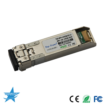 کاربرد برای کانال فیبر 10G ماژول نوری CWDM Sfp ماژول فرستنده گیرنده 40 کیلومتر