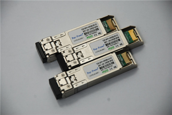 کاربرد برای کانال فیبر 10G ماژول نوری CWDM Sfp ماژول فرستنده گیرنده 40 کیلومتر