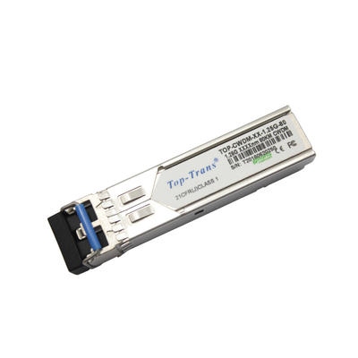 ماژول فرستنده گیرنده SFP 1.25 گرم اتصال فیبر نوری LC 80 کیلومتری اترنت سریع تک حالته