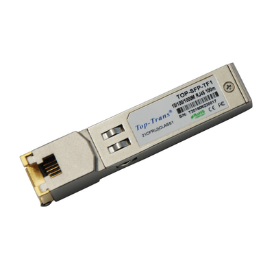 ماژول فرستنده و گیرنده نوری 1.25G SFP Rj45 SFP 10/100/1000BASE-T