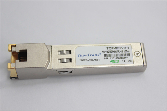 ماژول فرستنده و گیرنده نوری 1.25G SFP Rj45 SFP 10/100/1000BASE-T