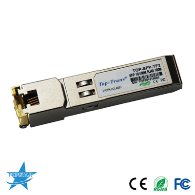100 متر 10/100 پایه مسی فرستنده و گیرنده SFP Rj45 اتصال ROHS