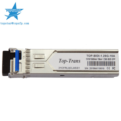 ماژول 1490 نانومتری 1310 نانومتر 1.25G Bidi Sfp 10 کیلومتر فرستنده اترنت 10G