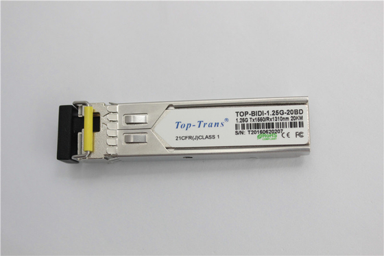 فرستنده و گیرنده نوری Toptrans BIDI 1.25G 1310nm 1550nm SFP 25Km